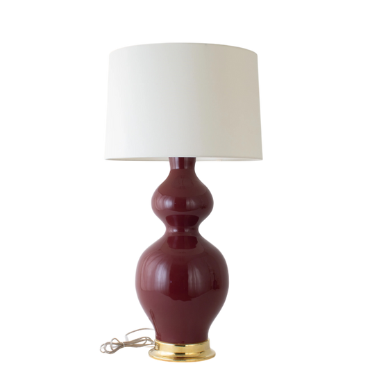 Double Gourd Lamp - Oxblood