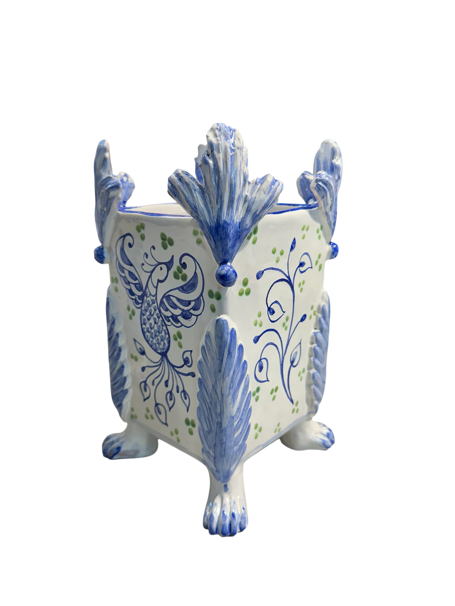 Garden Party Cache Pot w/ Phoenix