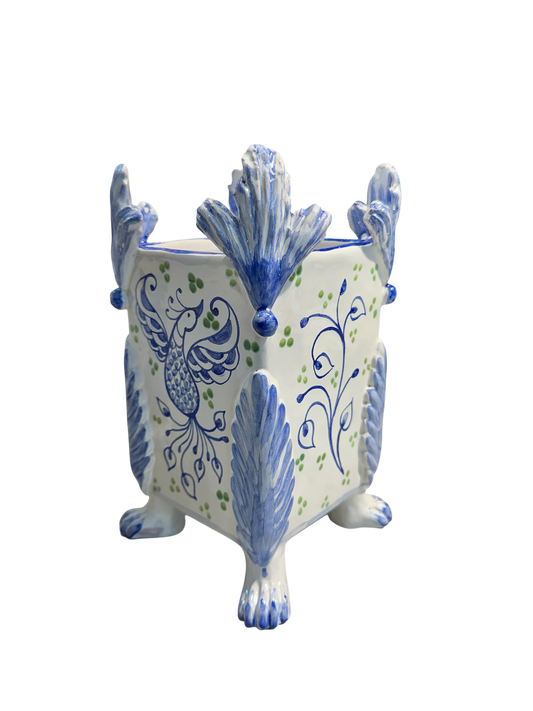Garden Party Cache Pot w/ Phoenix