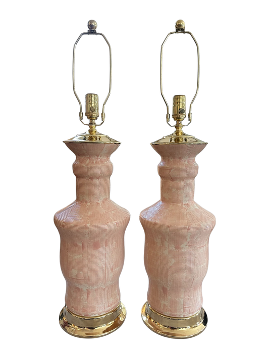 Canyon Lamp - Thatched Rose Crackle