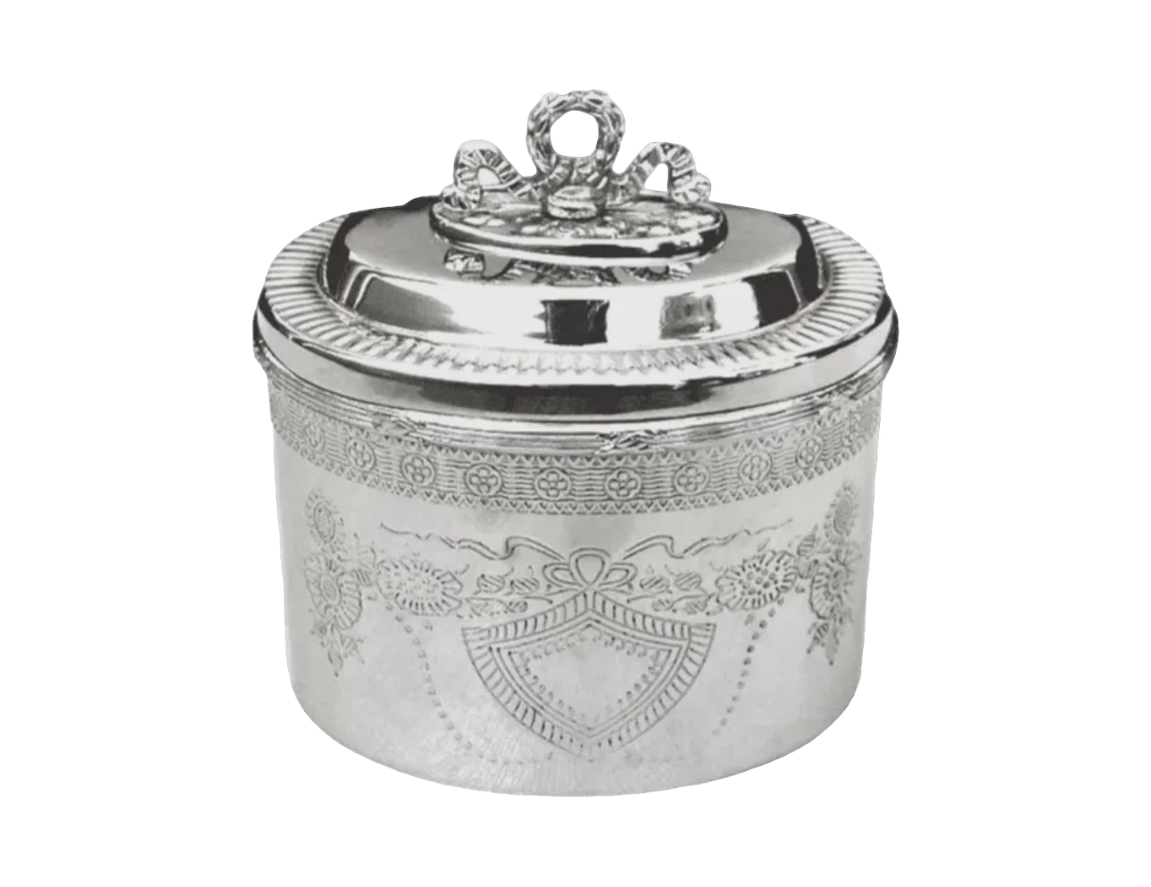 Oval Keepsake Silver Box