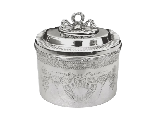 Oval Keepsake Silver Box