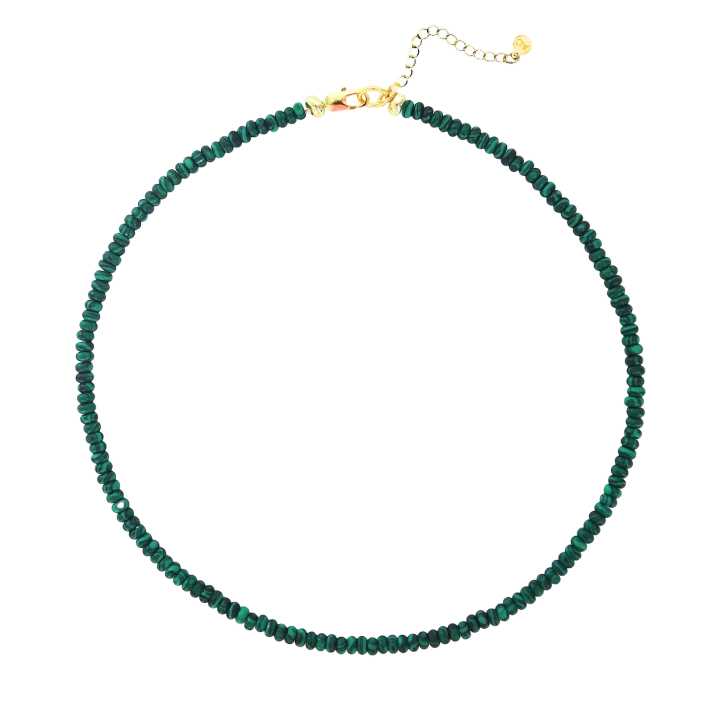 Micro Beaded Necklace - Emerald