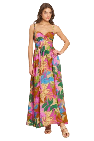 Multicolor Leaves Maxi