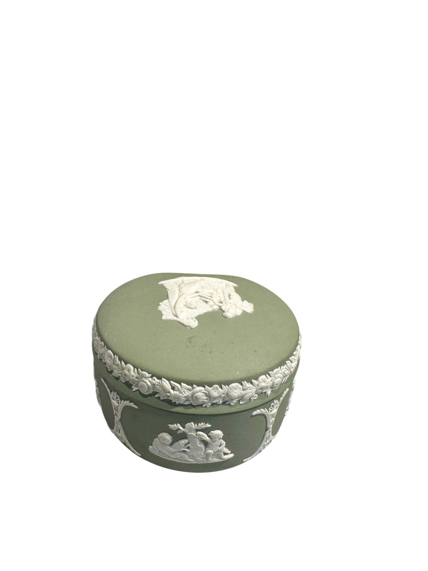 Kidney Shaped Trinket Box - Jasperware by Wedgwood