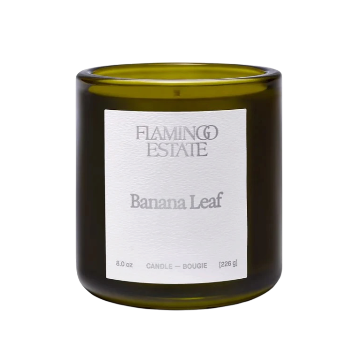 Banana Leaf Candle- Flamingo Estate