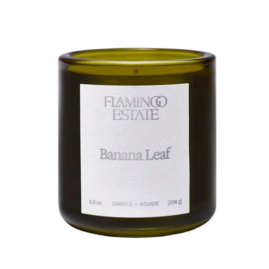 Banana Leaf Candle- Flamingo Estate
