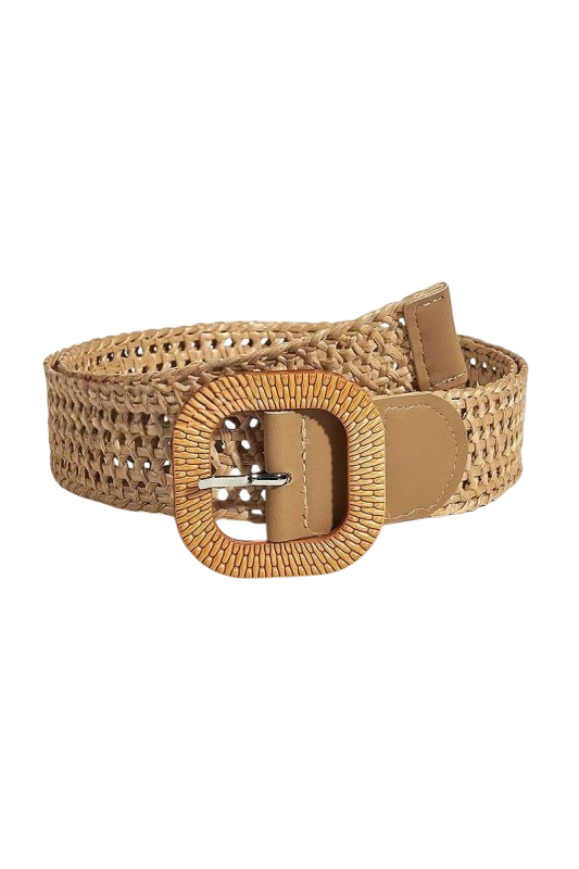 Raffia Stretch Belt