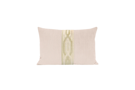 Blush Strie Velvet 12x18 Pillow