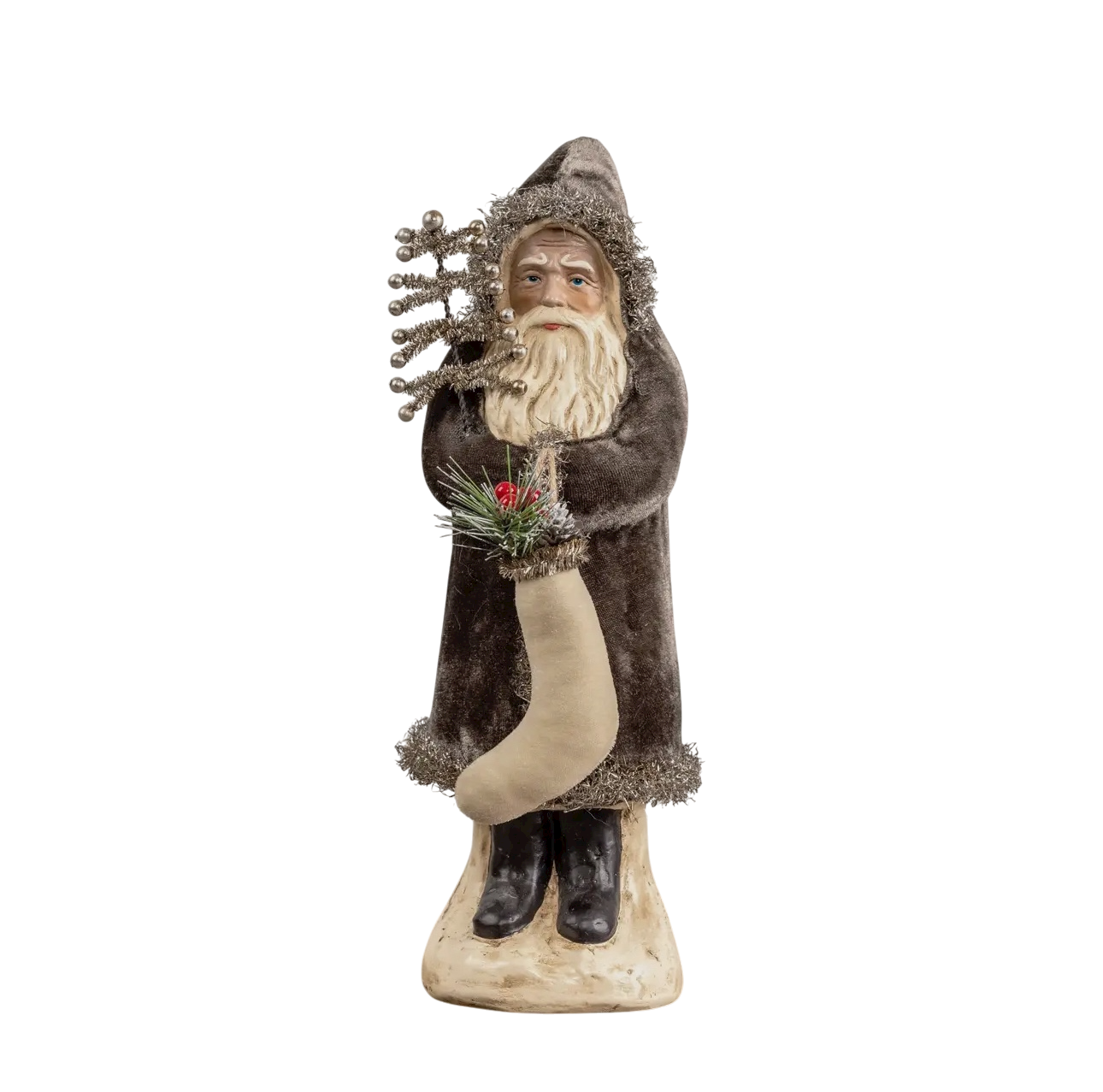 12" Charcoal Velvet Belsnickle