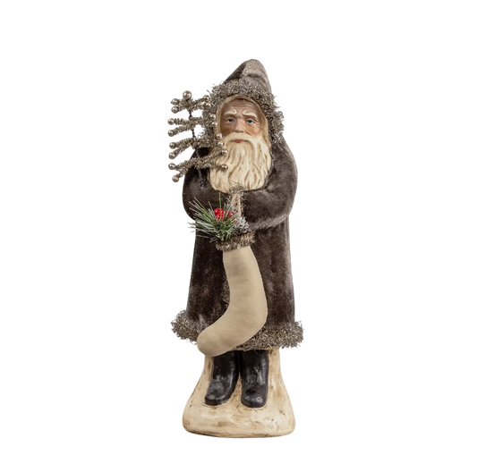 12" Charcoal Velvet Belsnickle