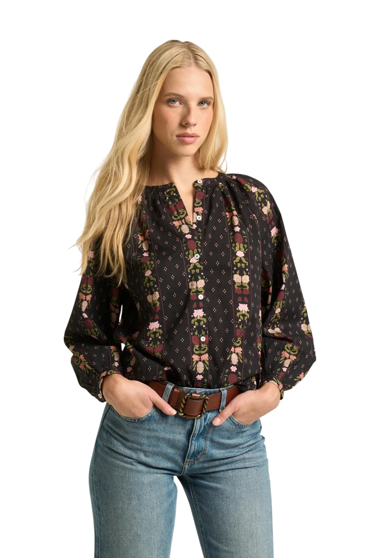 Kelly Blouse Block Print