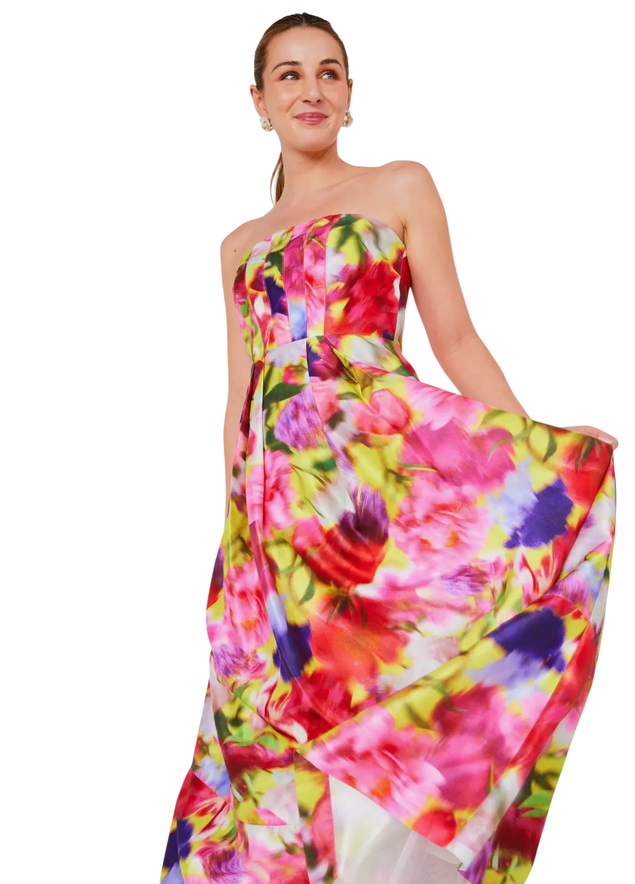 Catherine Gown Watercolor Floral