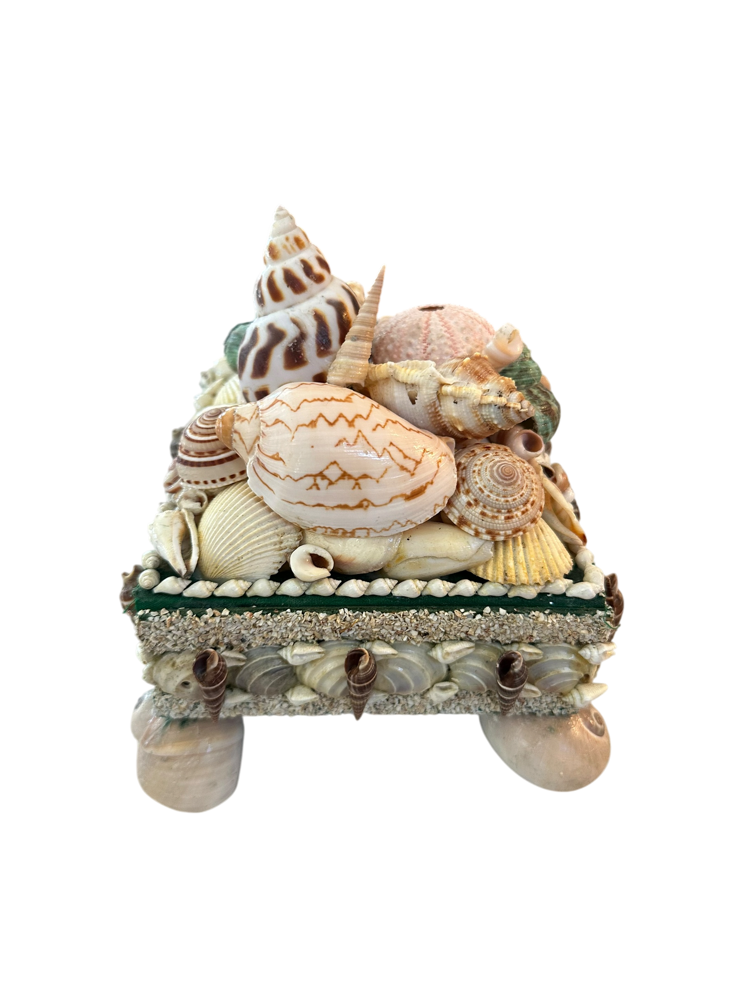 Jenn Leverett Art - Square Shell Encrusted Box