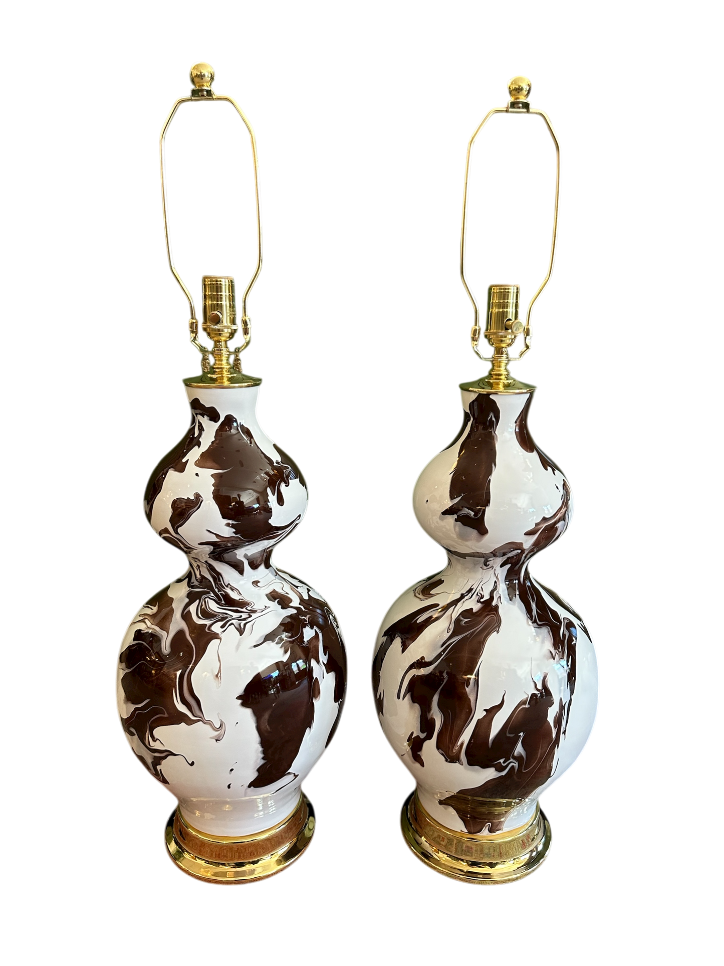 Double Gourd Geode Lamp