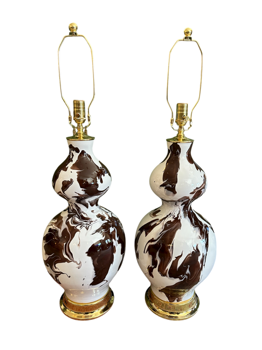 Double Gourd Geode Lamp