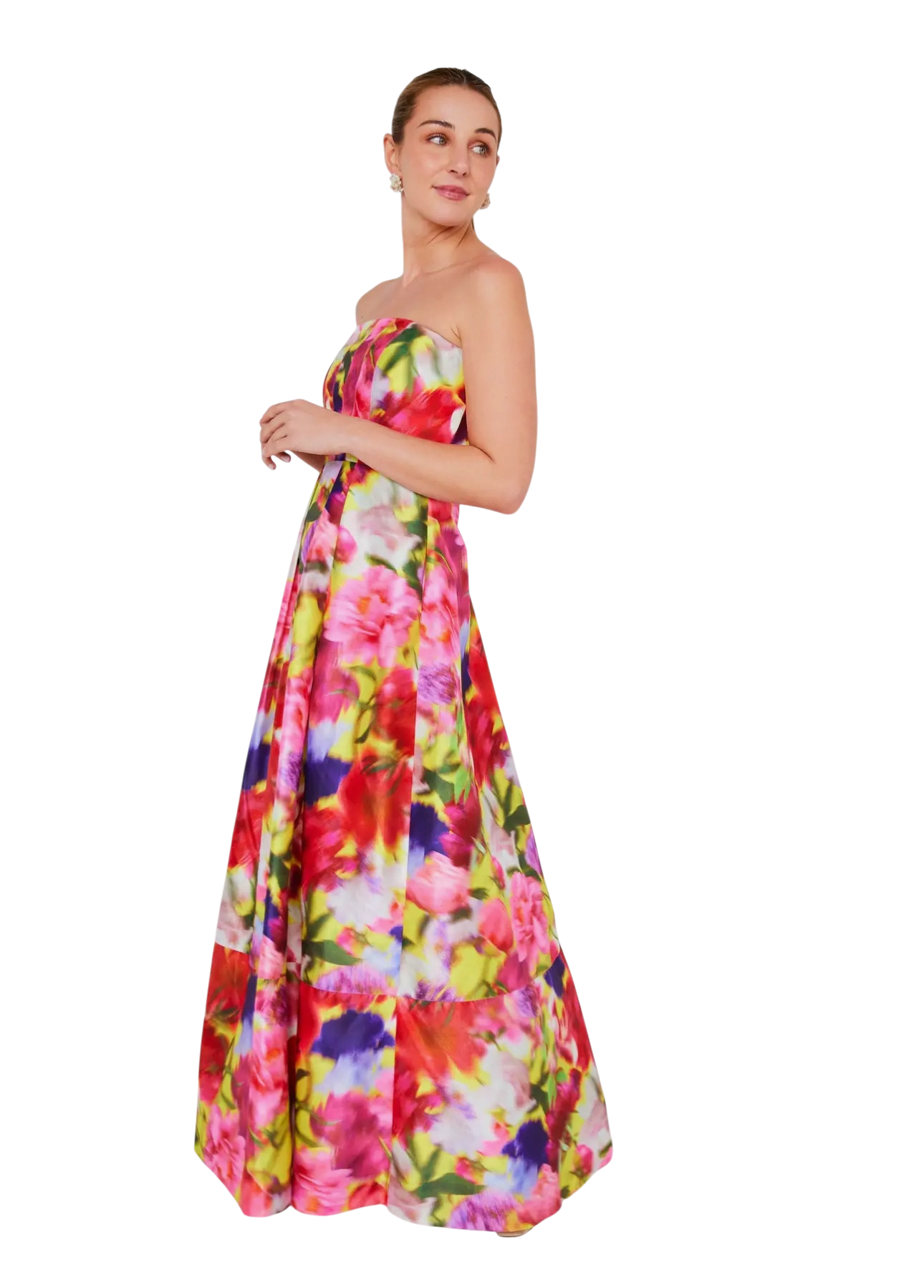 Catherine Gown Watercolor Floral