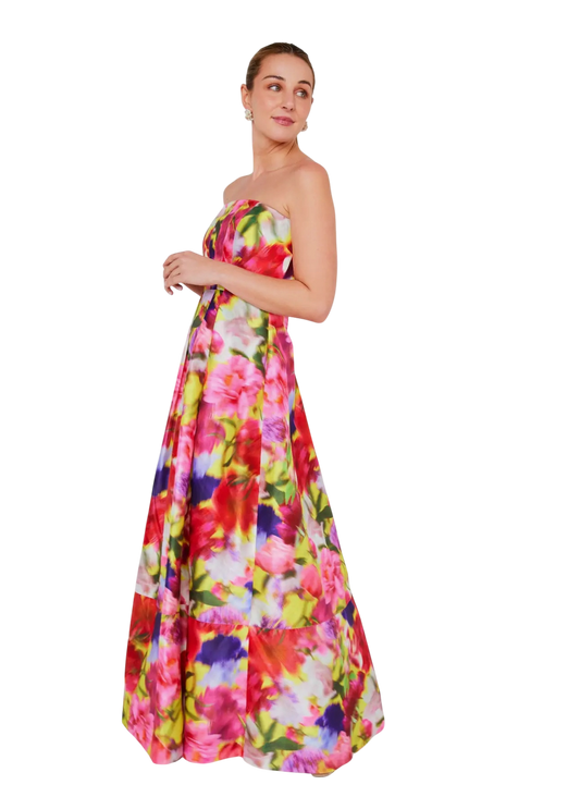 Catherine Gown Watercolor Floral