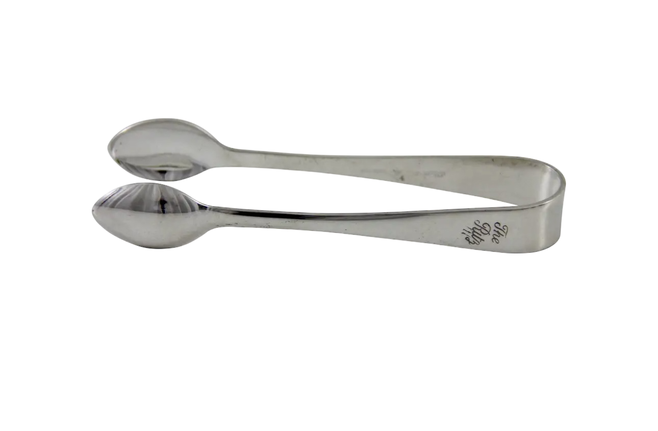 Ritz Hotel Silver Sugar Tongs C. 1960