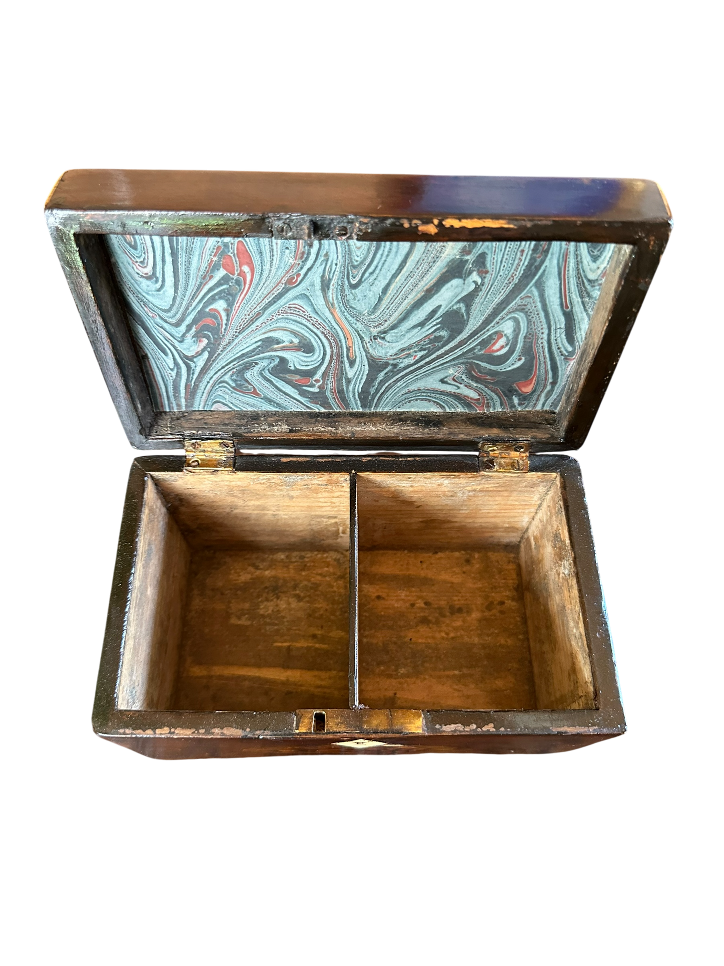 Georgian Tea Caddy w/ Double Oval Shell Inlay c. 1790