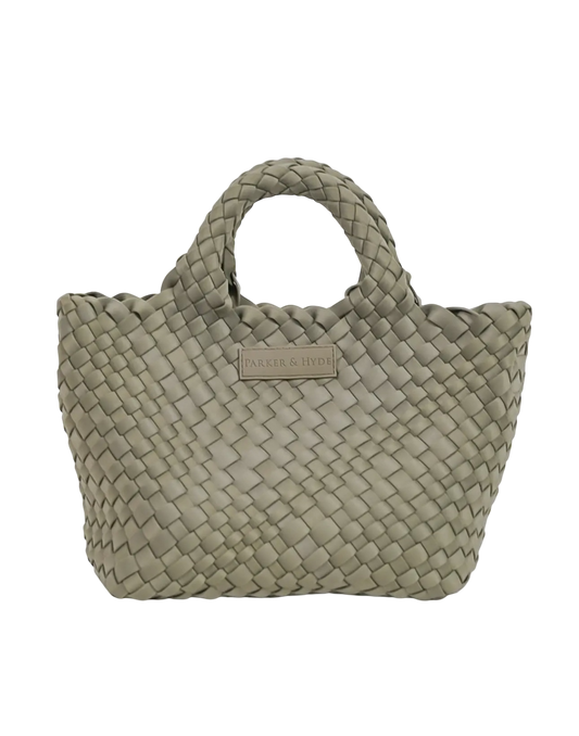 Mini Woven Tote - Stone