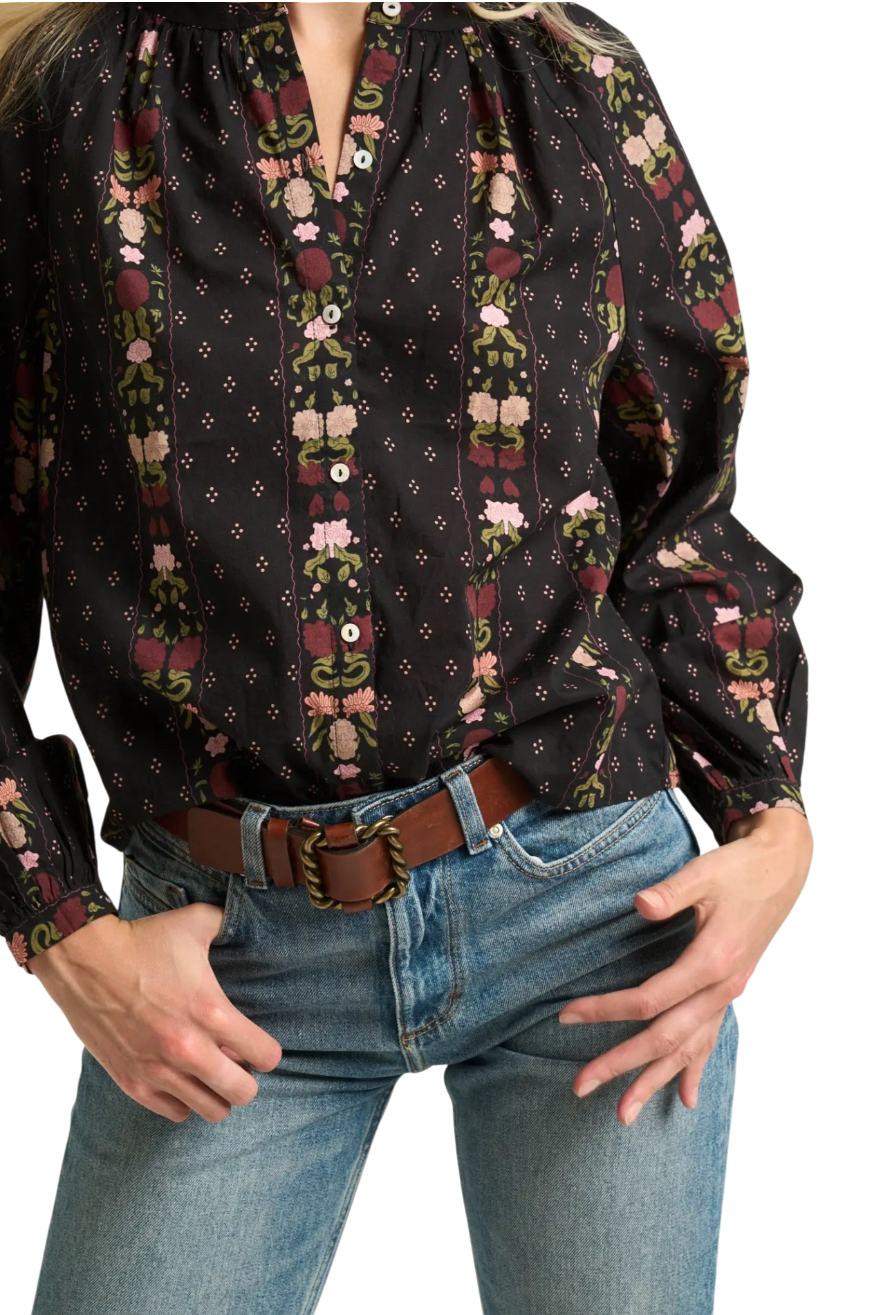 Kelly Blouse Block Print