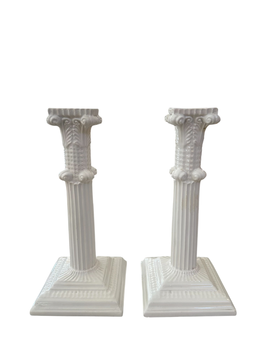 Vintage Italian Ogetti Candlestick Pair