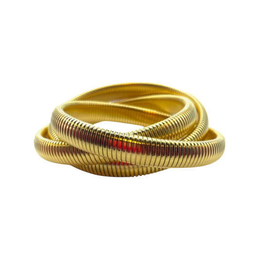 Gold Twisted Cobra Bracelet