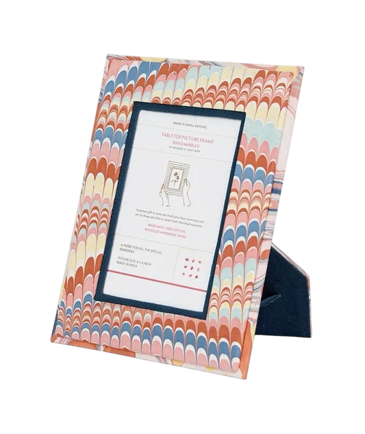 Twilight Mountain Marble Picture Frame 4 x 6