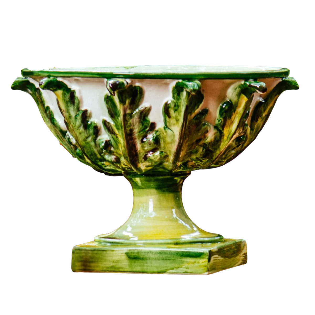 Acanthus Leaves Footed Bowl