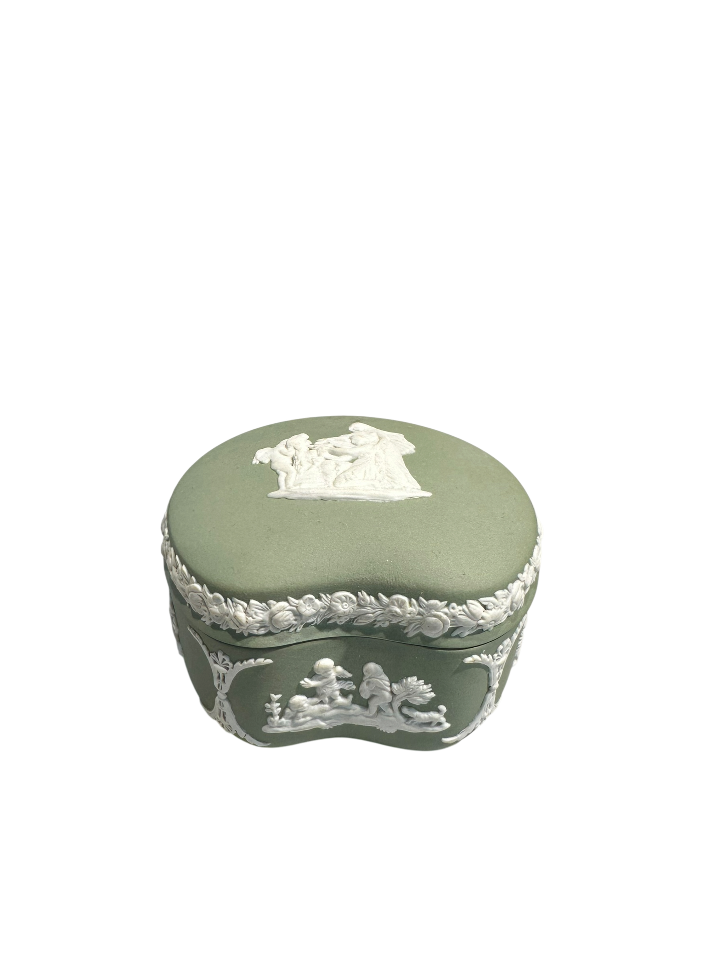 Kidney Shaped Trinket Box - Jasperware by Wedgwood