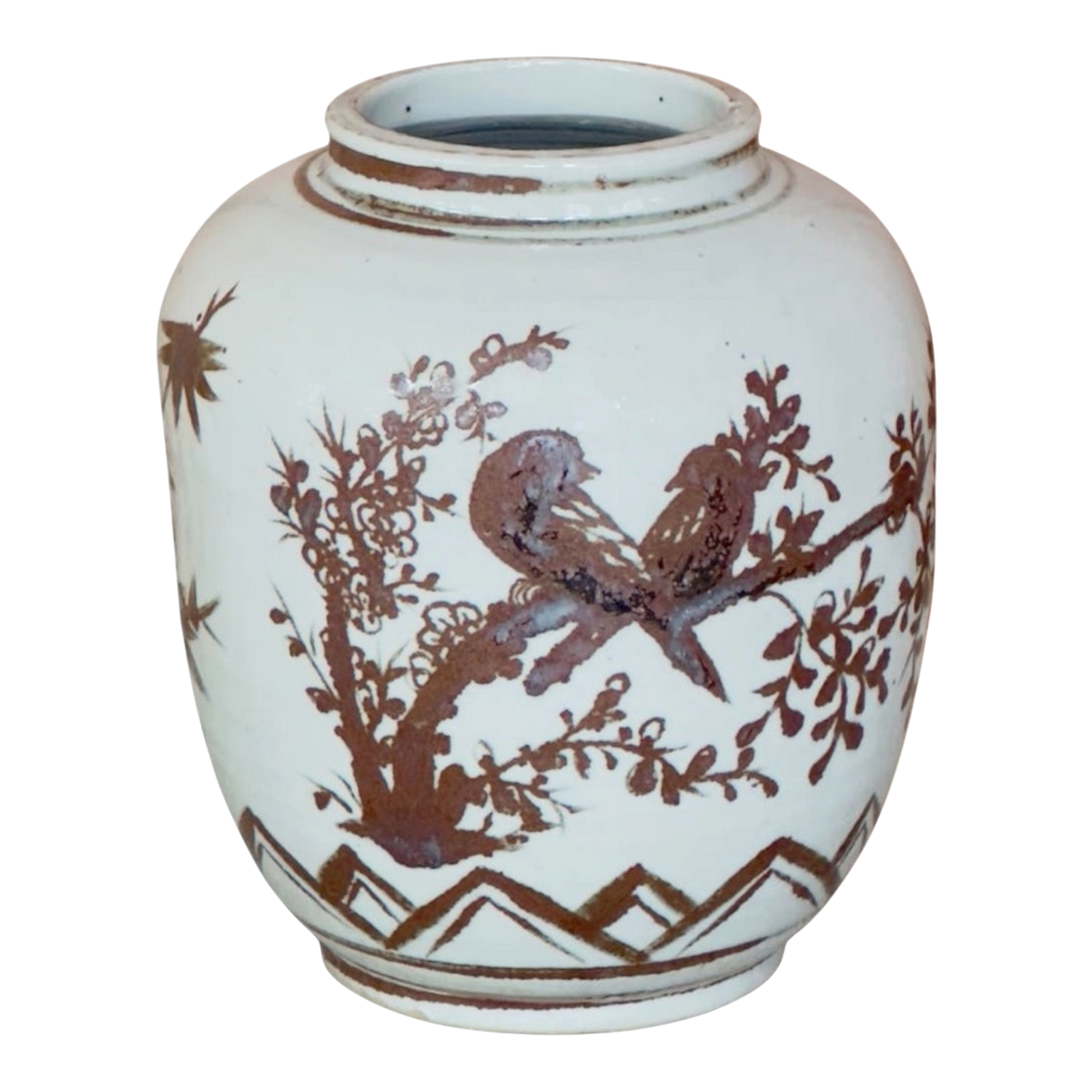 Copper Flower Barrel Vase