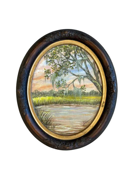 Jenn Leverett Art - Oval Live Oak Landscape II