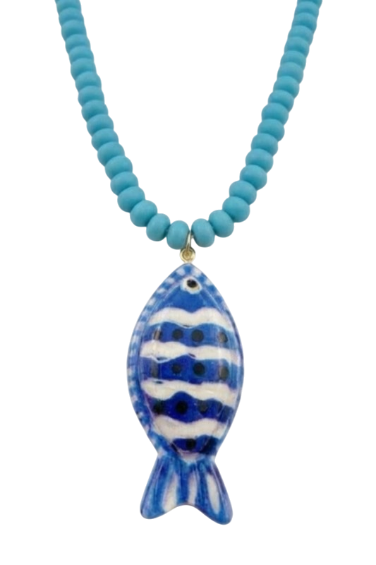 Beaded Fish Necklace