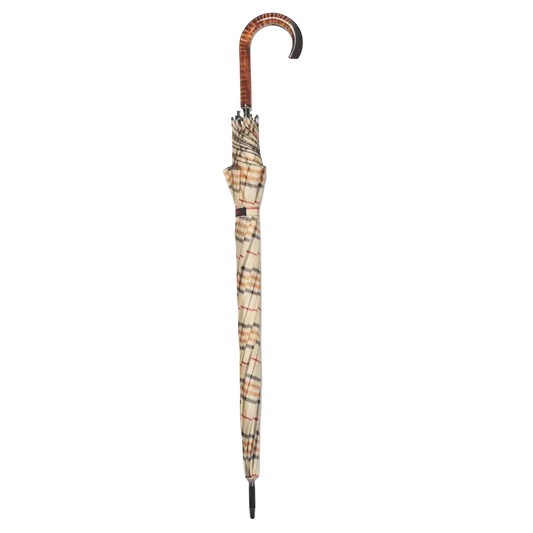 Tan Tartan Maple Crook Umbrella II