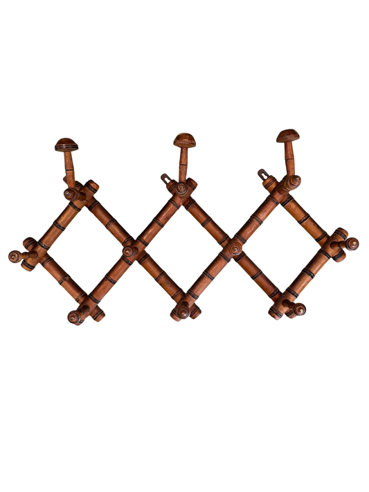 Antique Bamboo Wall Rack