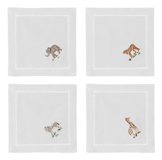 Safari Animals Cocktail Napkins