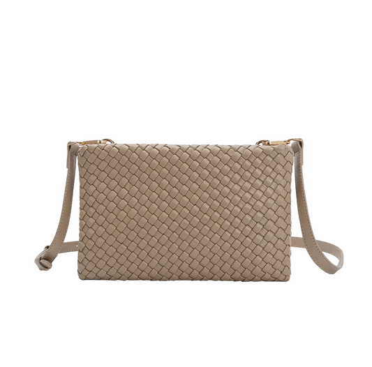 Daisy Taupe Crossbody Bag
