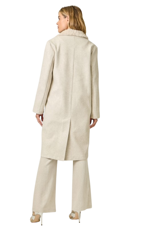 Fur Collar Long Coat