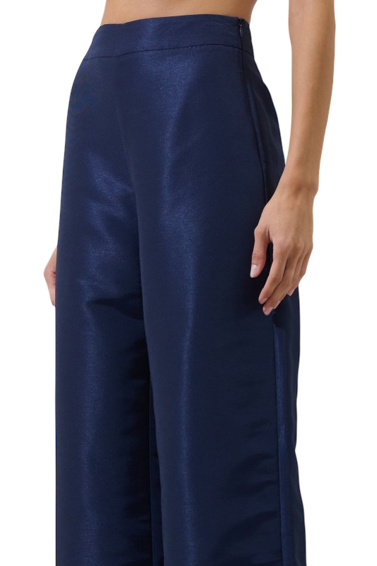 Navy Wide Leg Pants