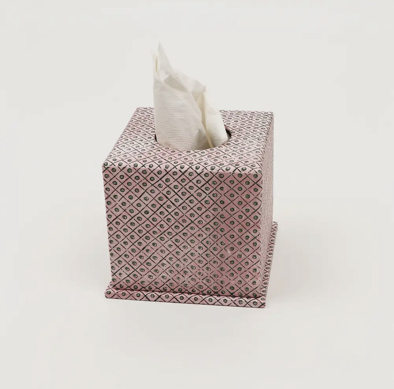 Hand Block Printed Tissue Box