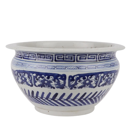 B&W Buddha Begging Bowl Planter