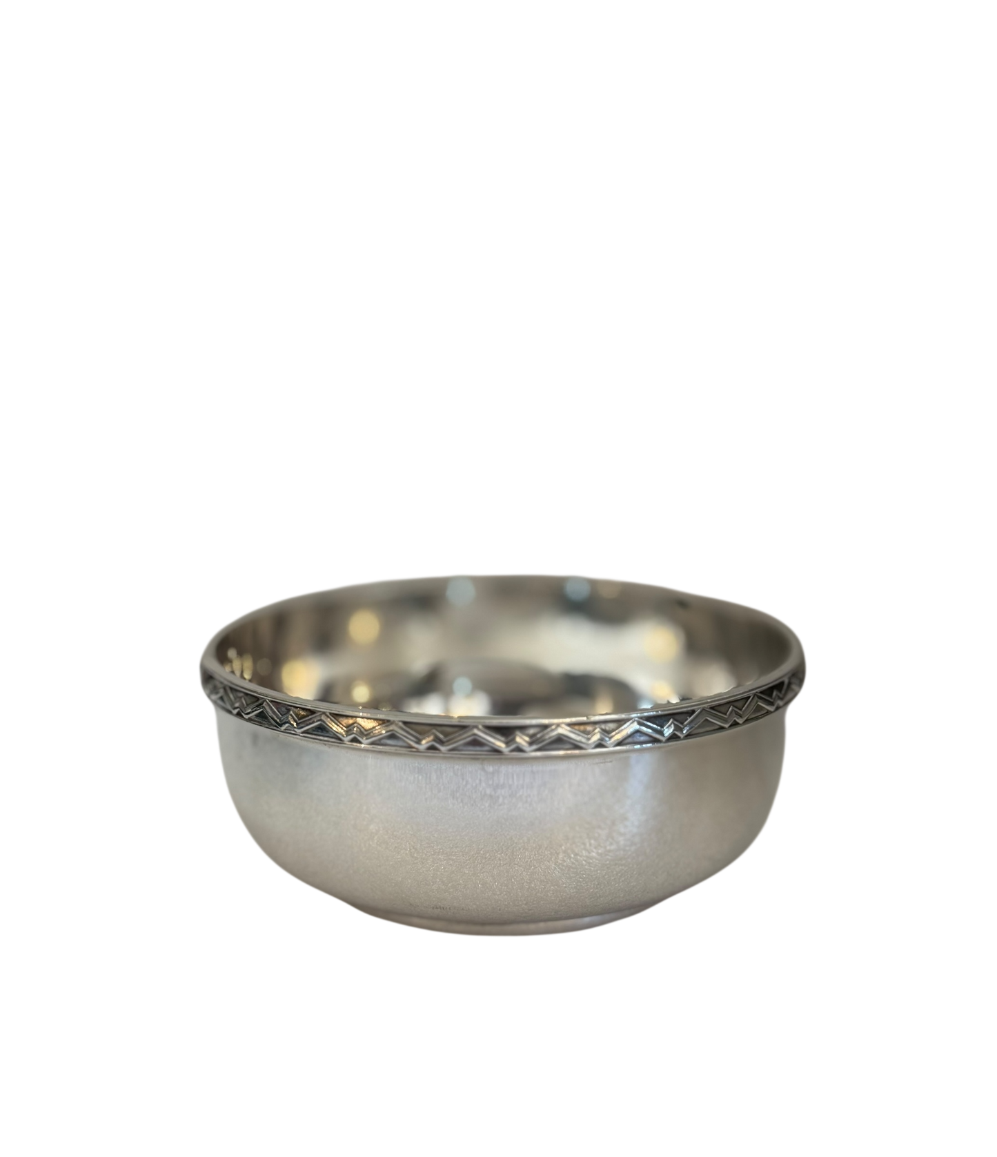 Vintage 4.5” Bowl w/ Deco Top Border