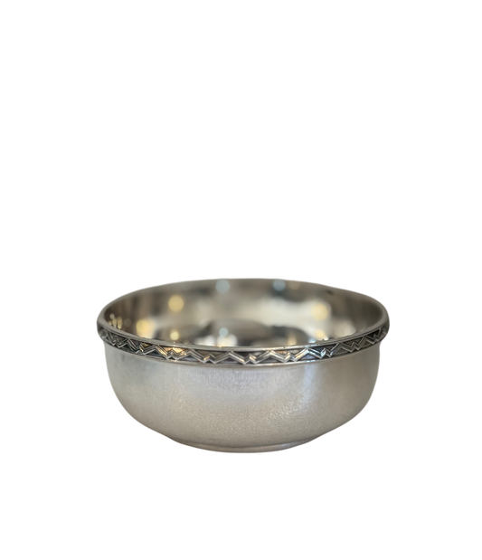 Vintage 4.5” Bowl w/ Deco Top Border