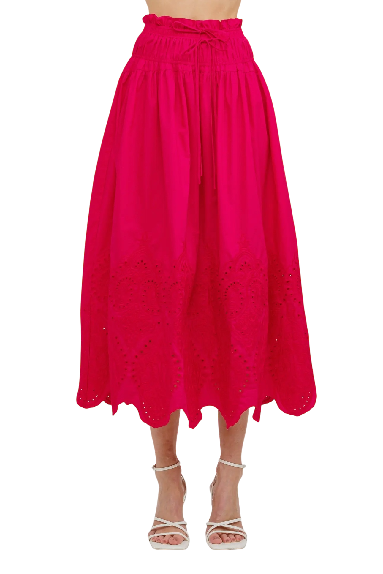 Margot Scallop Hem Skirt