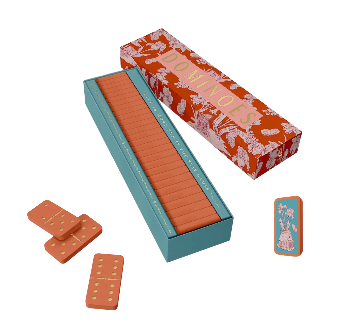 Fairy House Toile Domino Set