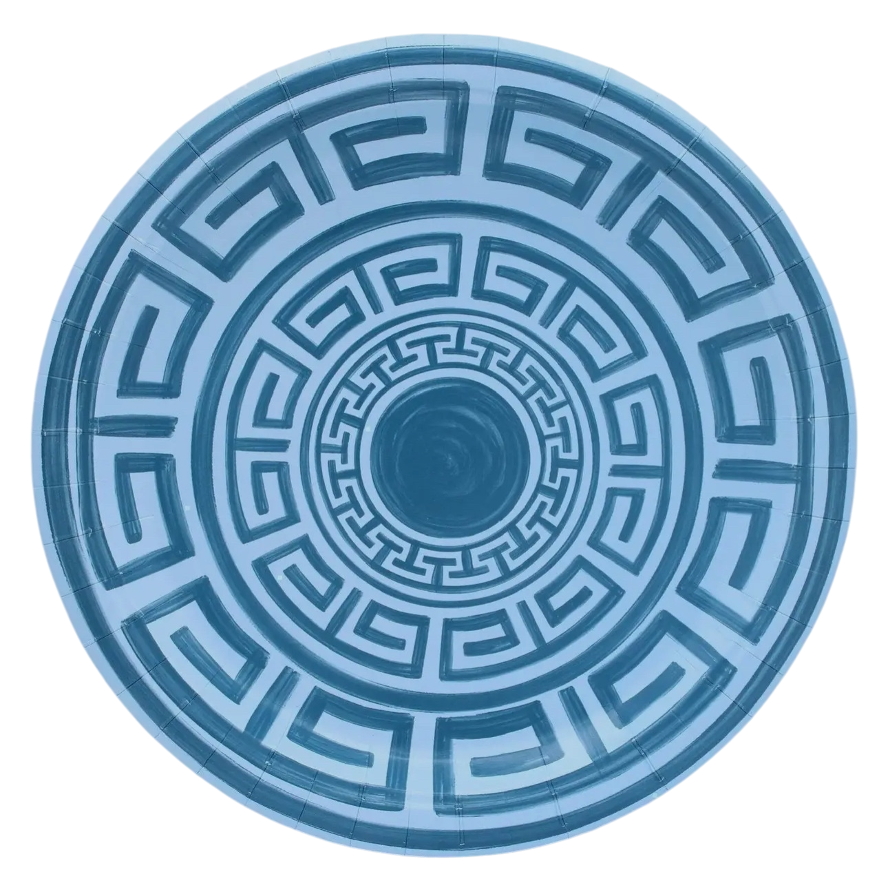 Greek Key Pavilion Plates - 8 Per Pack
