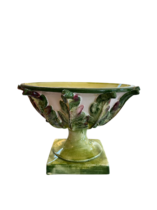 Acanthus Leaves Footed Bowl