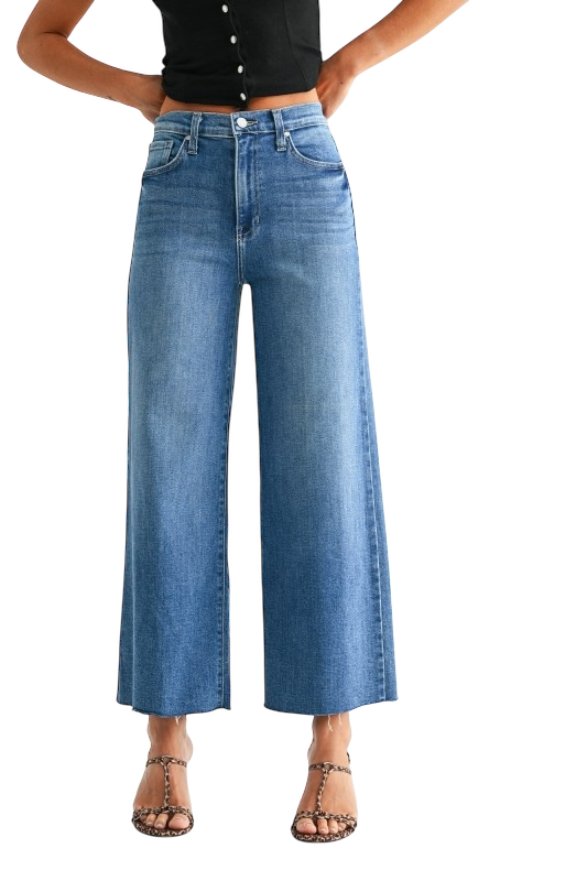 Scissor Cut Wide Leg Jean