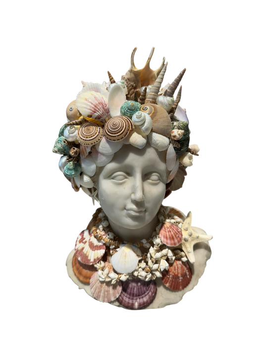 Jenn Leverett Art - Shell Encrusted Bust